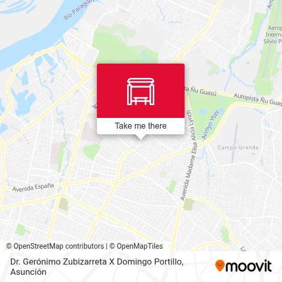 Mapa de Dr. Gerónimo Zubizarreta X Domingo Portillo