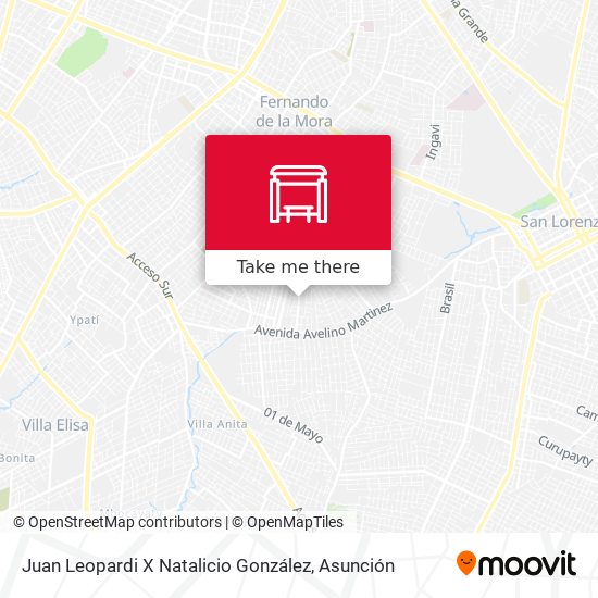 Mapa de Juan Leopardi X Natalicio González
