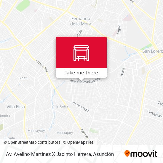 Mapa de Av. Avelino Martínez X Jacinto Herrera