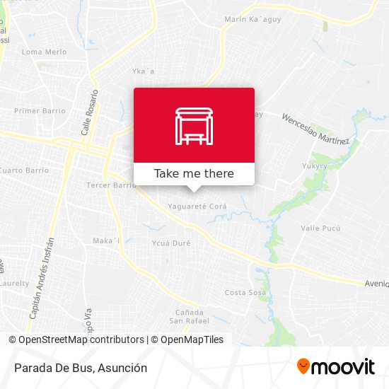 Mapa de Parada De Bus