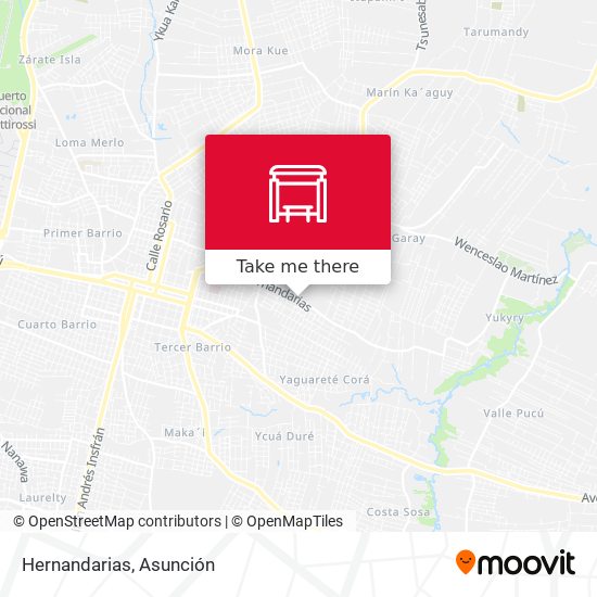 Mapa de Hernandarias