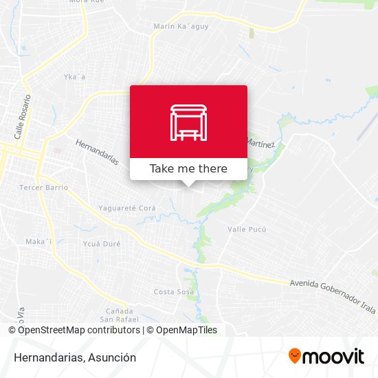 Mapa de Hernandarias