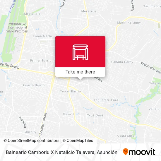 Balneario Camboriu X Natalicio Talavera map