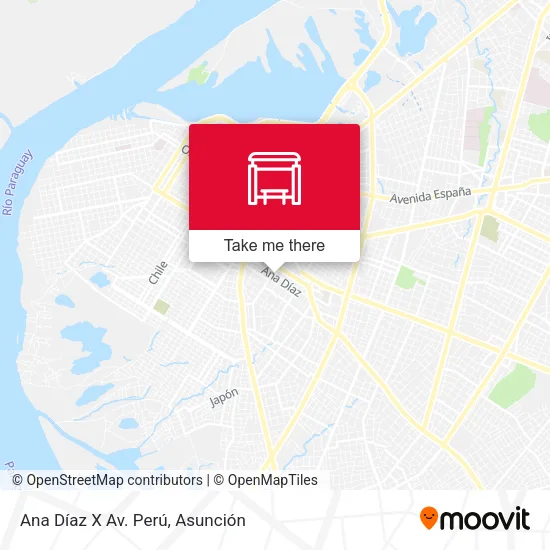 Mapa de Ana Díaz X Av. Perú