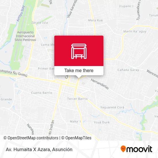 Mapa de Av. Humaita X Azara