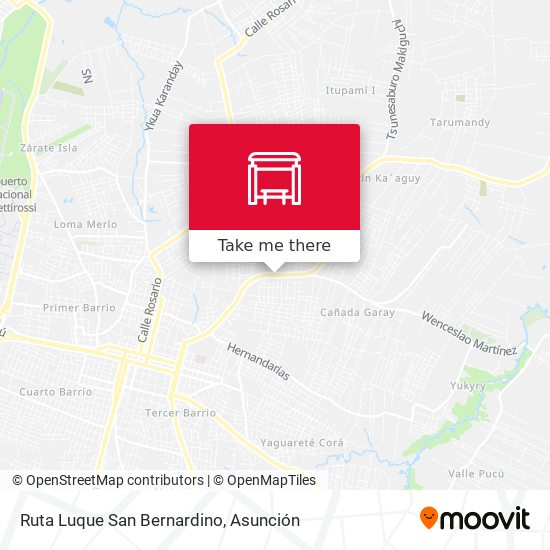 Mapa de Ruta Luque San Bernardino