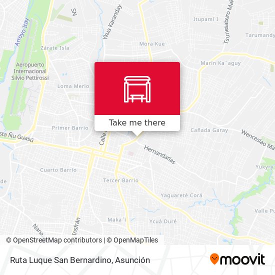 Mapa de Ruta Luque San Bernardino
