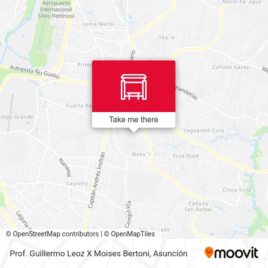 Mapa de Prof. Guillermo Leoz X Moises Bertoni