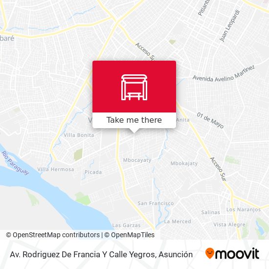 Mapa de Av. Rodriguez De Francia Y Calle Yegros