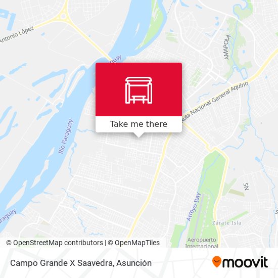 Campo Grande X Saavedra map