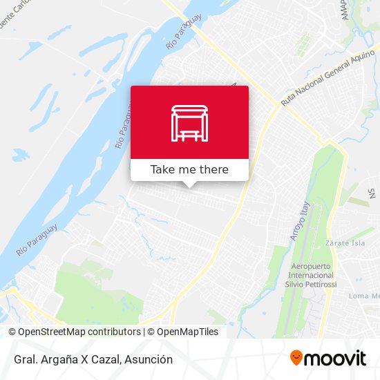 Mapa de Gral. Argaña X Cazal