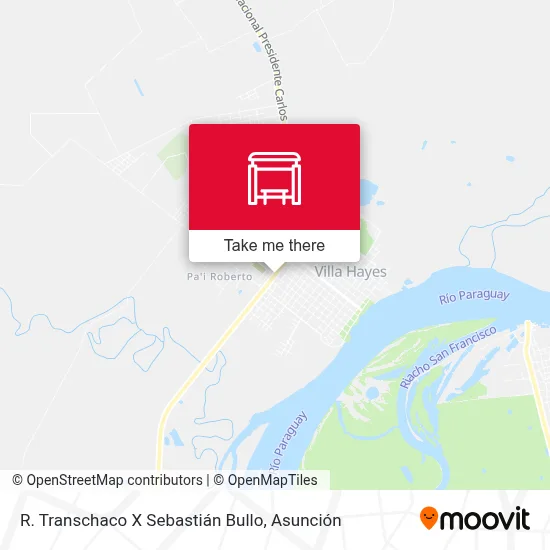 R. Transchaco X Sebastián Bullo map