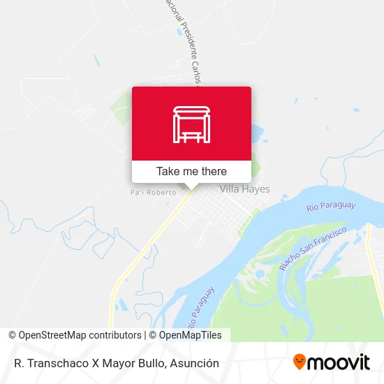 R. Transchaco X Mayor Bullo map