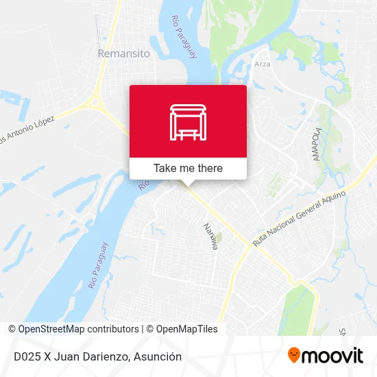 Mapa de D025 X Juan Darienzo