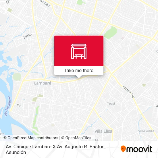 Mapa de Av. Cacique Lambare X Av. Augusto R. Bastos