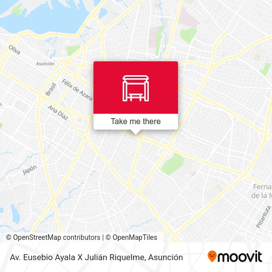 Mapa de Av. Eusebio Ayala X Julián Riquelme