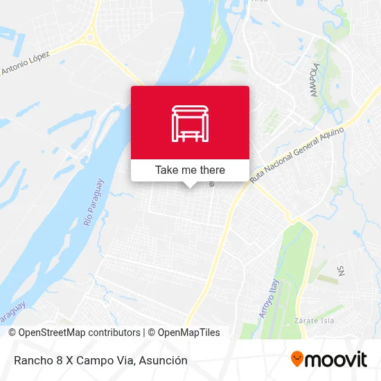 Rancho 8 X Campo Via map