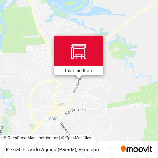 R. Gral. Elizardo Aquino (Parada) map