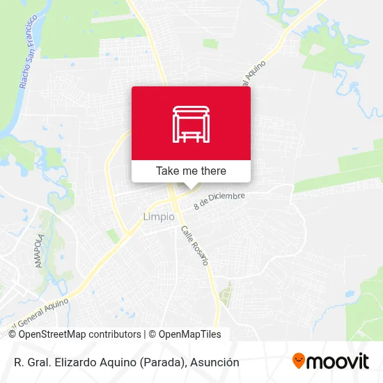 R. Gral. Elizardo Aquino (Parada) map