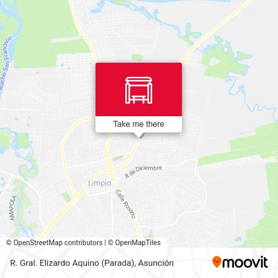 R. Gral. Elizardo Aquino (Parada) map
