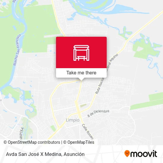 Avda San José X Medina map