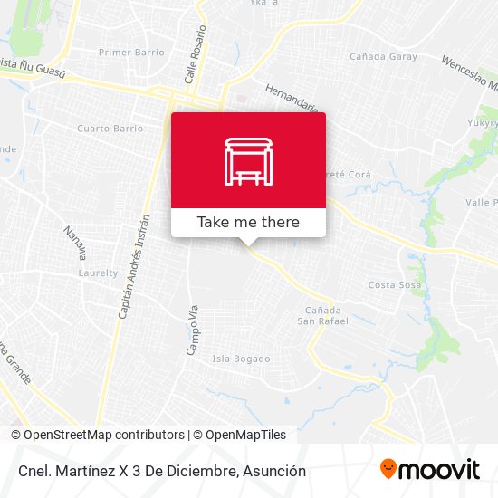 Mapa de Cnel. Martínez X 3 De Diciembre