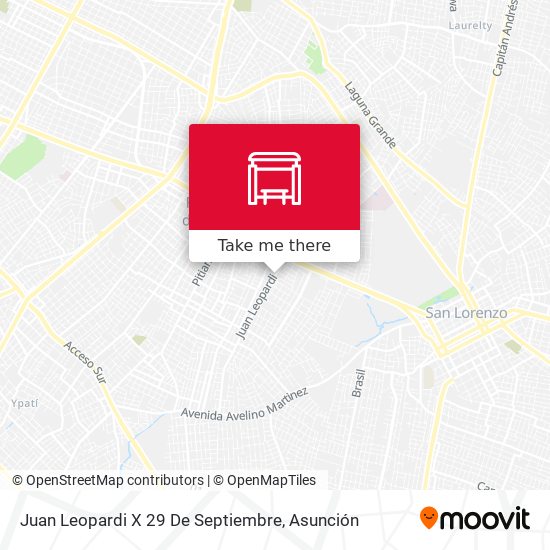 Juan Leopardi X 29 De Septiembre map