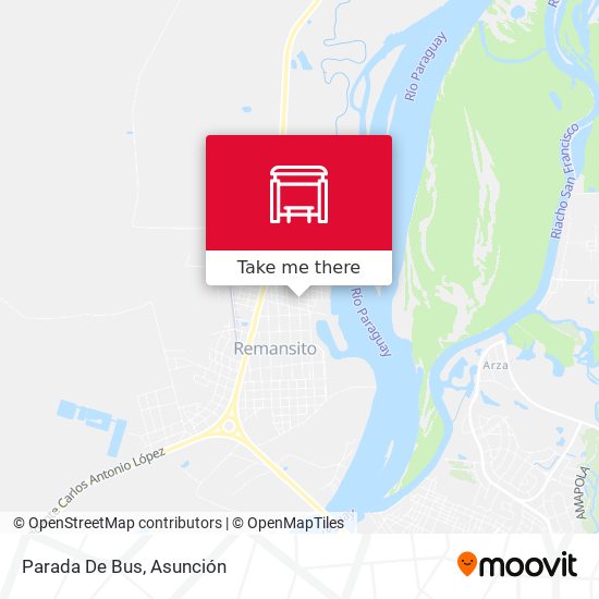Mapa de Parada De Bus