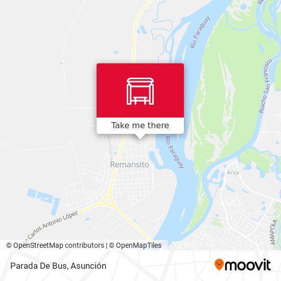Mapa de Parada De Bus