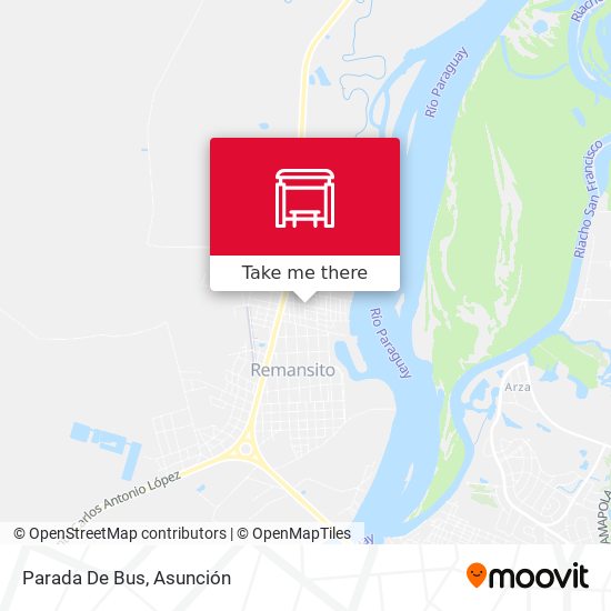 Mapa de Parada De Bus