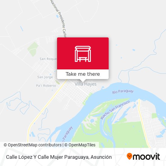 Mapa de Calle López Y Calle Mujer Paraguaya