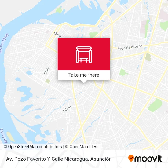 Mapa de Av. Pozo Favorito Y Calle Nicaragua