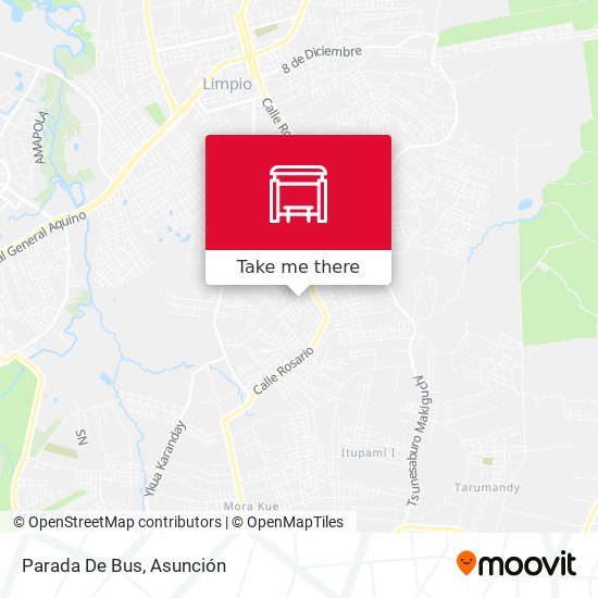 Mapa de Parada De Bus