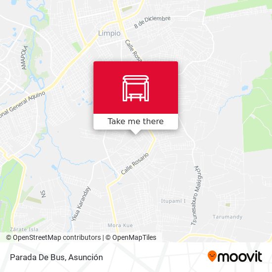 Mapa de Parada De Bus