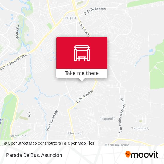 Mapa de Parada De Bus
