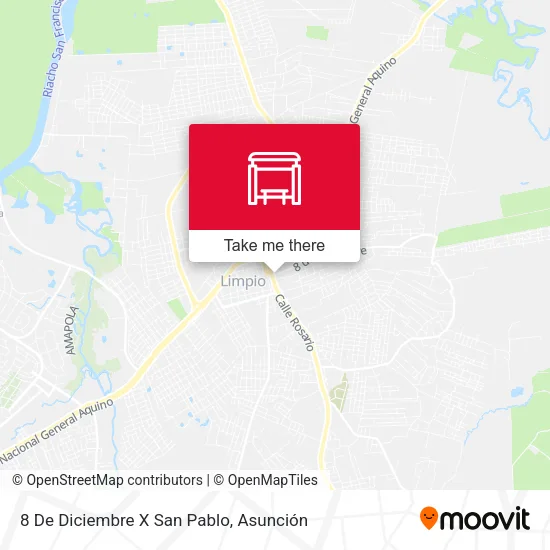 Mapa de 8 De Diciembre X San Pablo