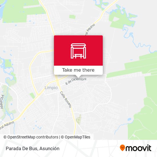 Mapa de Parada De Bus