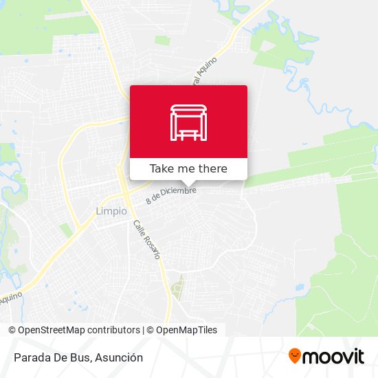Mapa de Parada De Bus