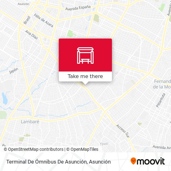 Terminal De Ómnibus De Asunción map