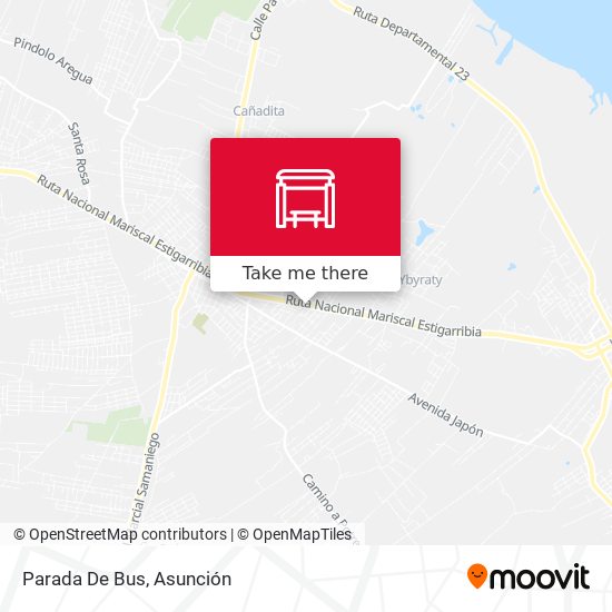 Mapa de Parada De Bus