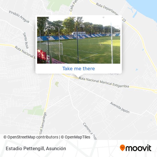 Estadio Pettengill map