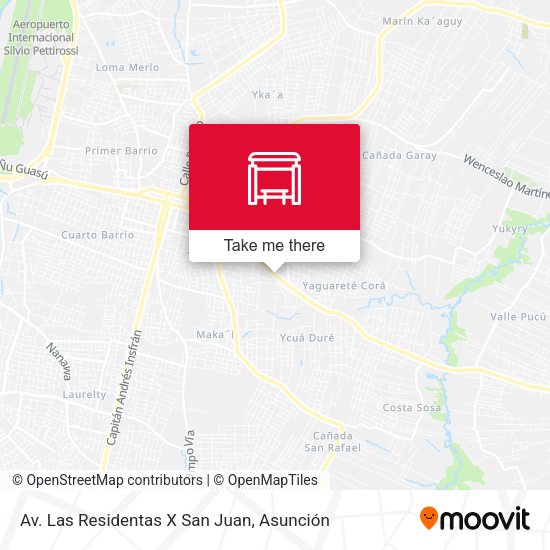 Mapa de Av. Las Residentas X San Juan
