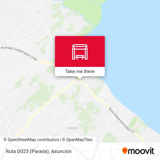 Ruta D023 (Parada) map