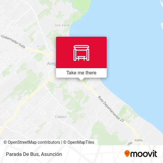 Mapa de Parada De Bus