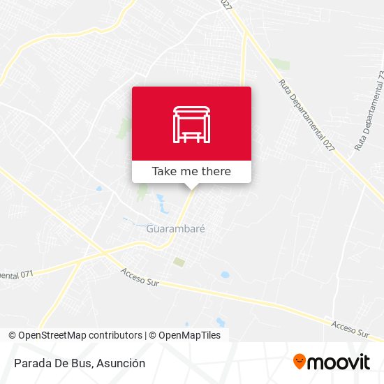 Mapa de Parada De Bus