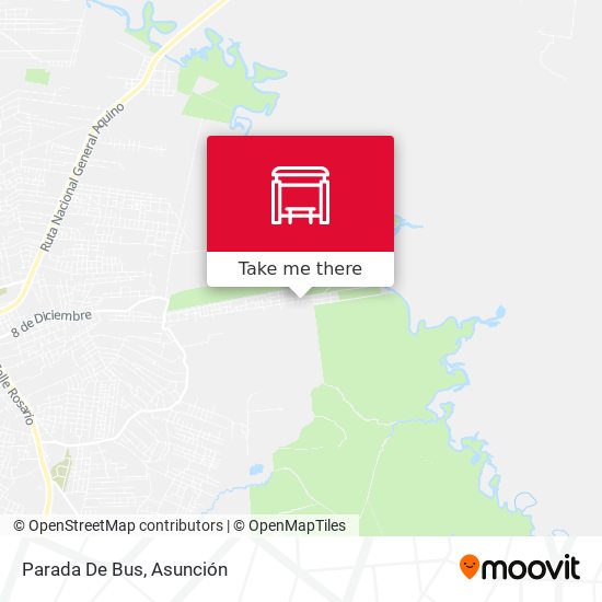 Mapa de Parada De Bus