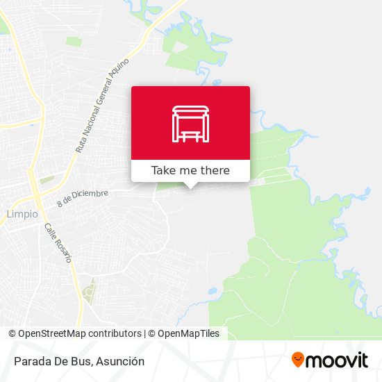 Mapa de Parada De Bus