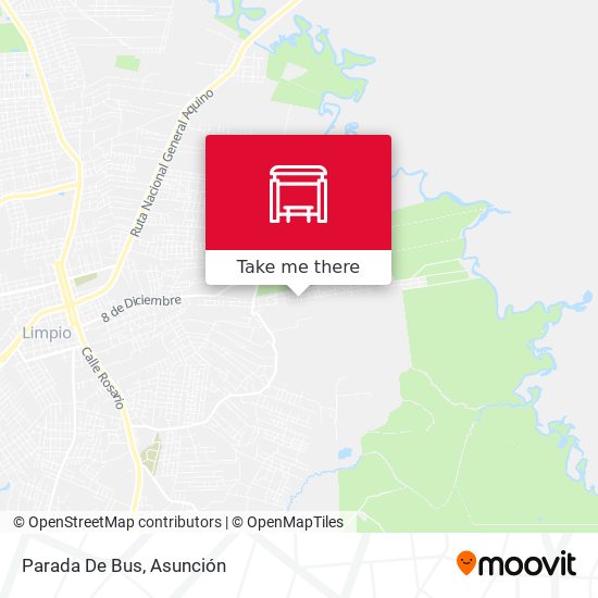 Mapa de Parada De Bus