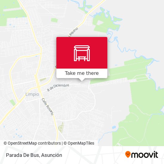 Mapa de Parada De Bus