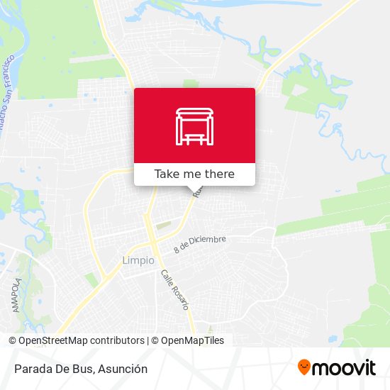 Mapa de Parada De Bus